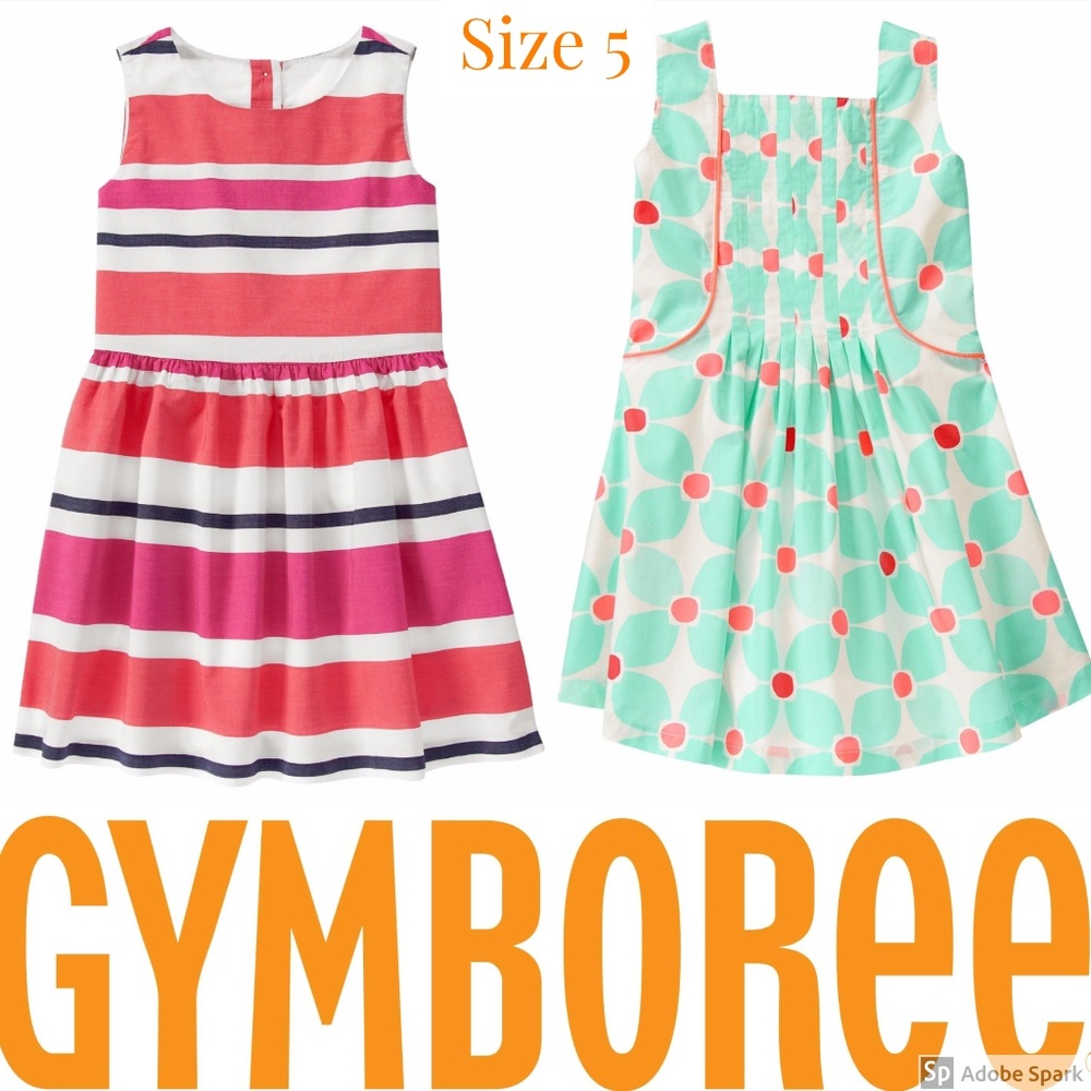Gymboree Dresses Stripe Floral Spring Bundle Lot 5